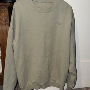 ALO Yoga Olive Women's Crew Neck Sweater